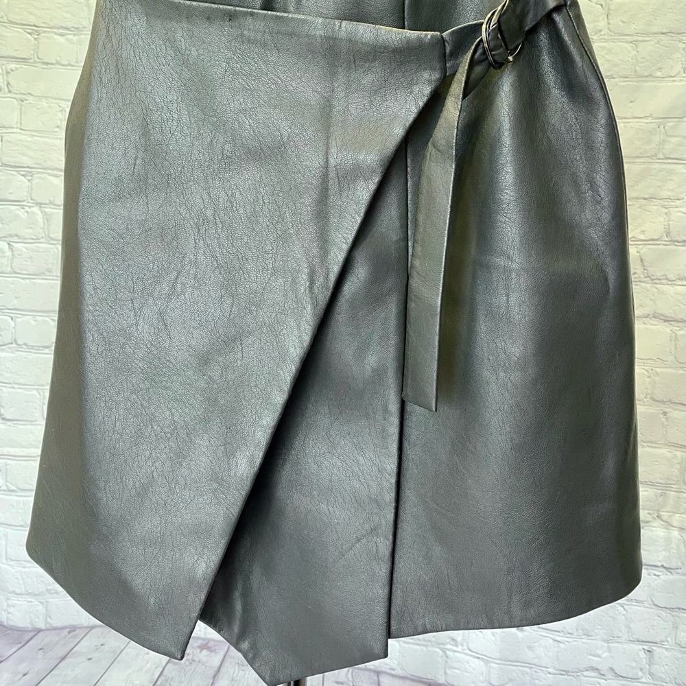 BCBGMaxAzria Asymmetrical Charcoal Skirt